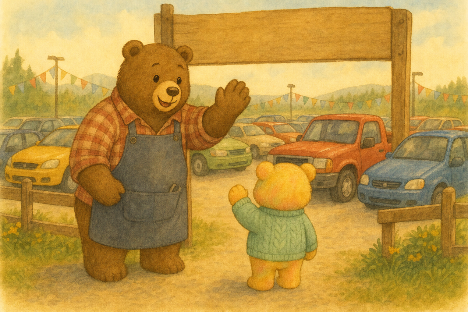Illustration for Chapter 3: Uncle's Car Shop