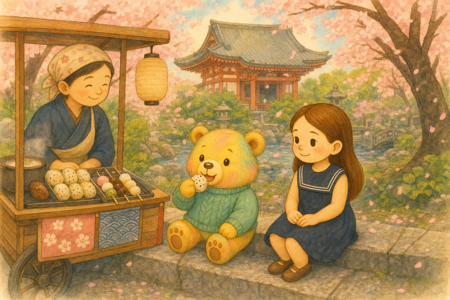 Illustration for Chapter 4: Temple Bells and Cherry Blossoms
